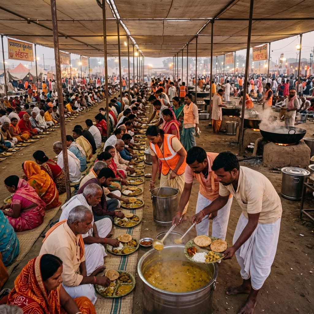 The Ultimate Guide to Free Food (Bhandaras) at Kumbh